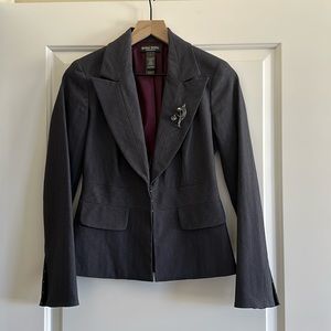 Bisou Bisou Michele Bhhbot lined blazer w/ broche